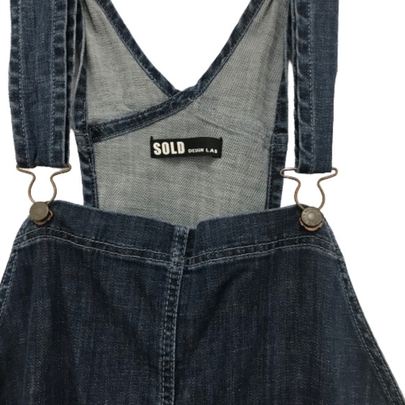 SOLD design lab Blue Overalls Size L - Picture 3 of 3